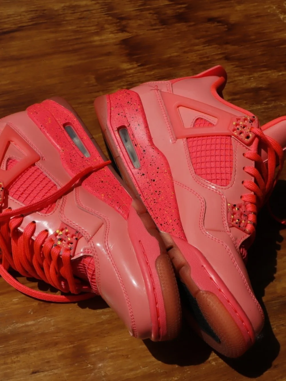 Jordan 4 Retro Hot Punch Pink Shoe W7.5 - Picture 8 of 10